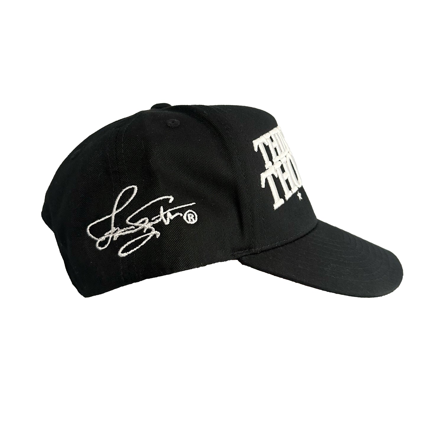 BLACK "HEROIKS" THINK GOOD THOUGHTS 5 PANEL CAP