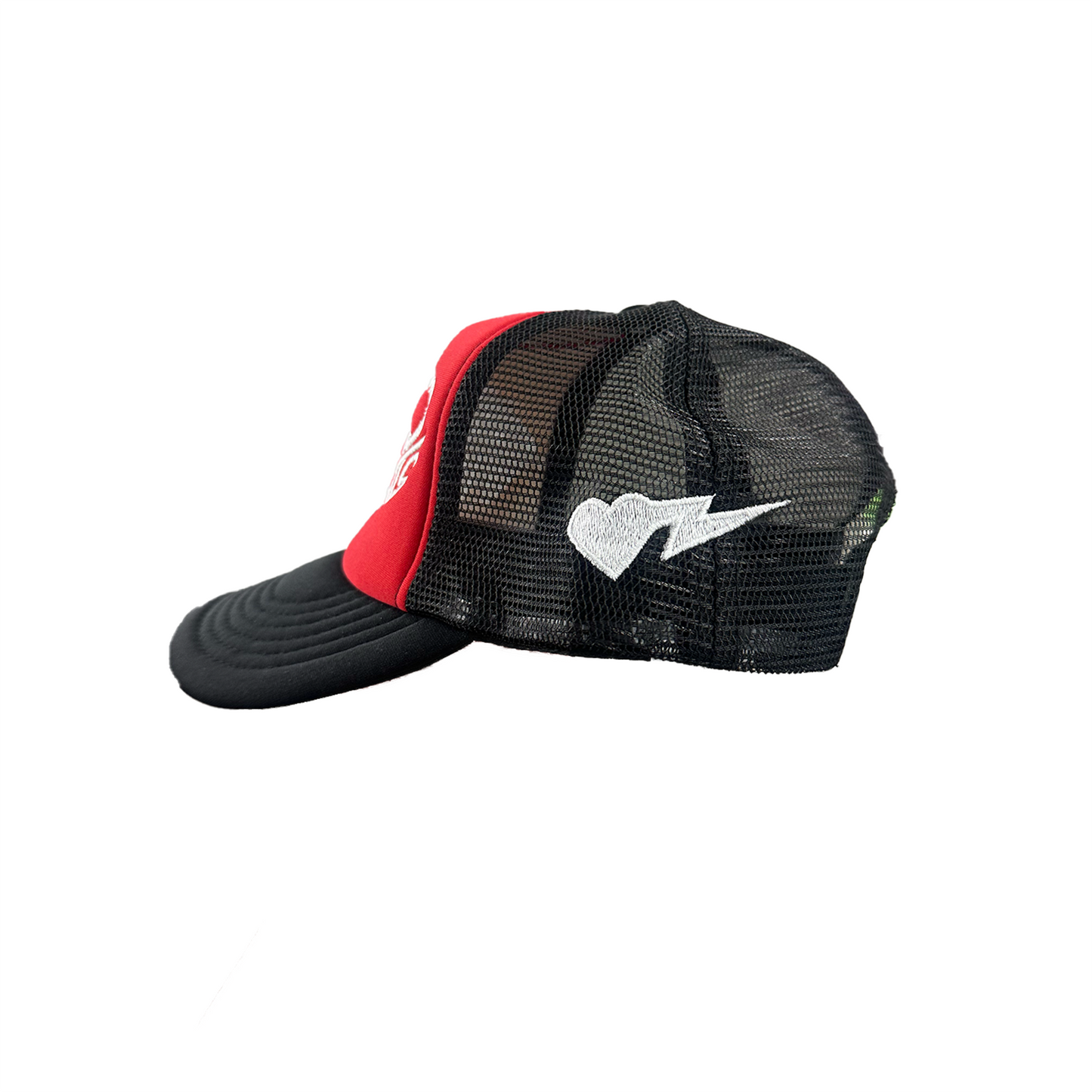 VARSITY RED THINK GOOD THOUGHTS TRUCKER HAT