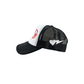 CHERRY RED THINK GOOD THOUGHTS TRUCKER HAT