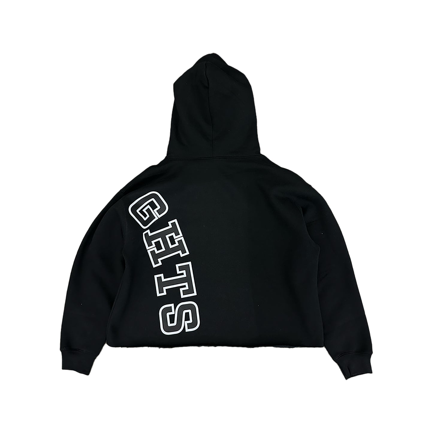 THINK GOOD THOUGHTS SPLIT-FRAME HOODIE