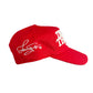 RED "HEROIKS" THINK GOOD THOUGHTS 5 PANEL CAP